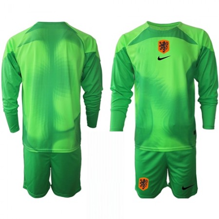 Camisetas Países Bajos Portero Primera Copa Mundial 2022 Manga Larga - Niño (+ Pantalones) Camisetas Países Bajos Portero Primera Copa Mundial 2022 Manga Larga - Niño (+ Pantalones)